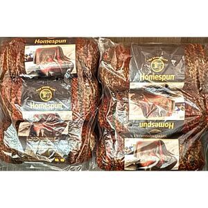 NEW Lot of 6 Lion Brand Homespun Yarn, Harvest, Acrylic Blend, Bulky
